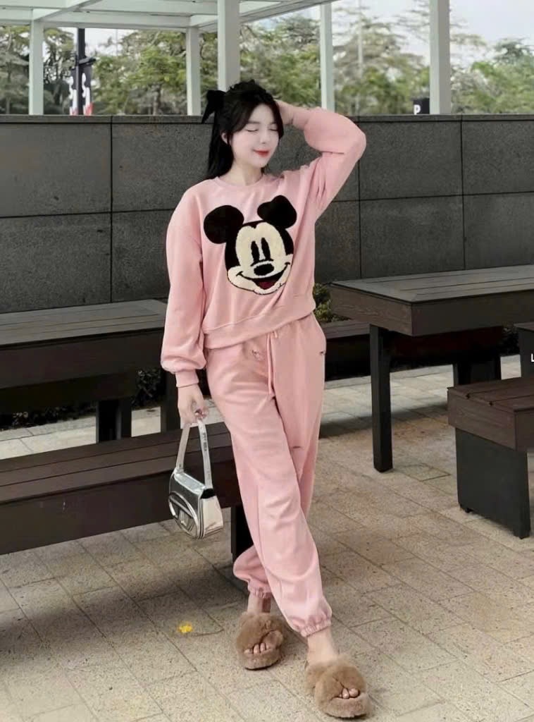 S233 - BỘ NỮ HAIDA THÊU MICKEY XÙ