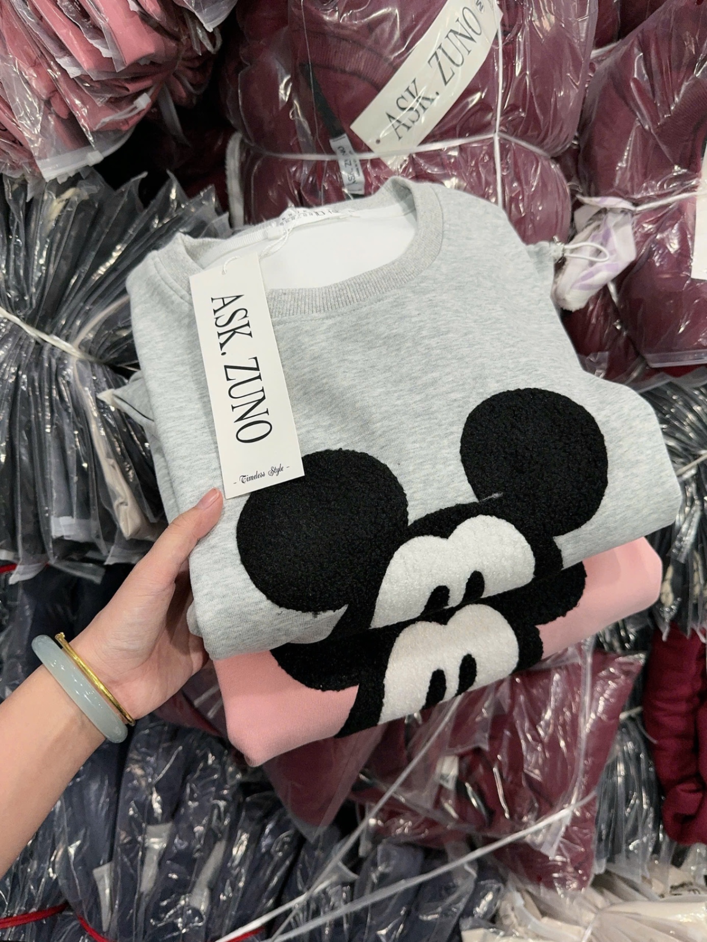 S233 - BỘ NỮ HAIDA THÊU MICKEY XÙ