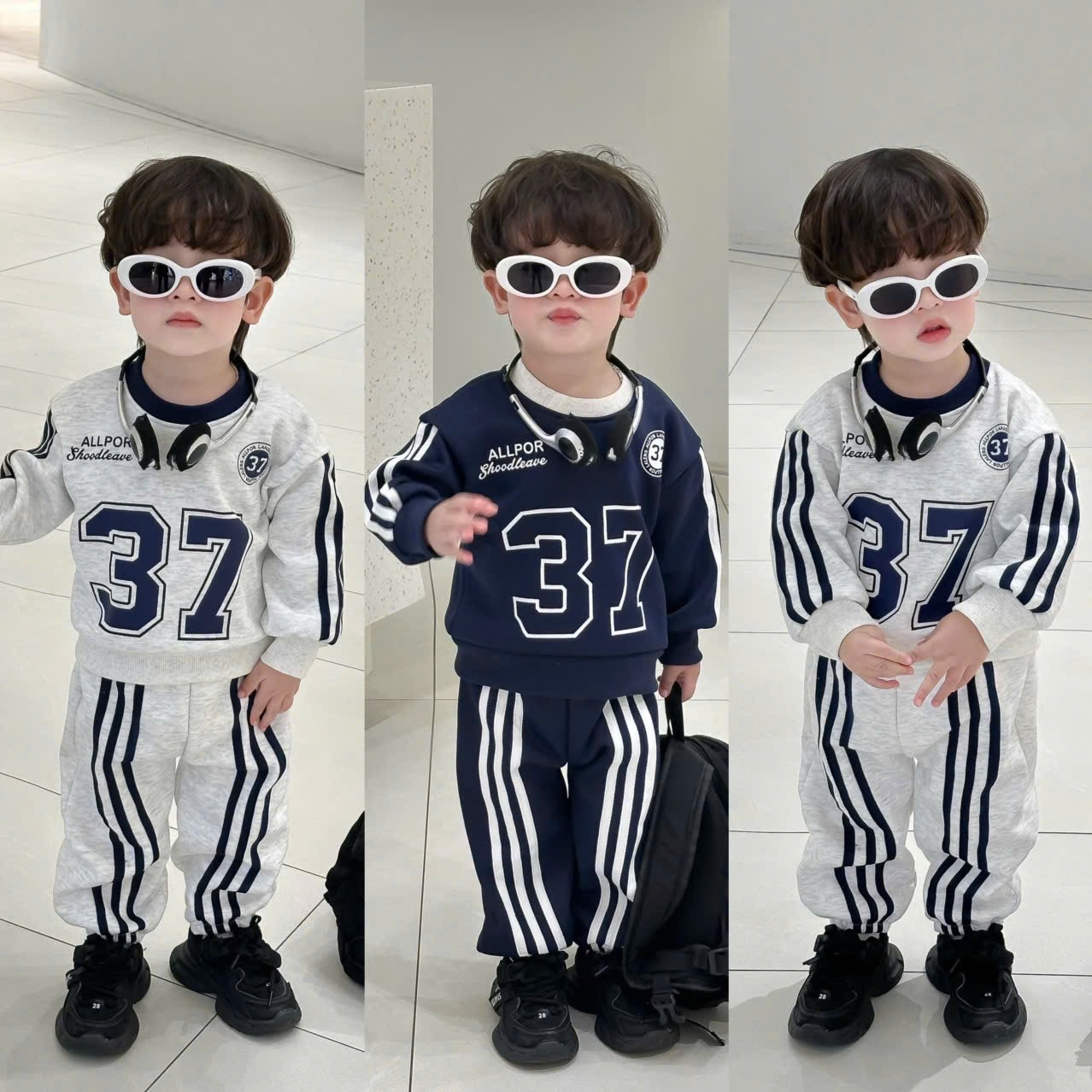 T059 - BỘ NỈ BÉ TRAI HAIDA LÓT NHUNG 37