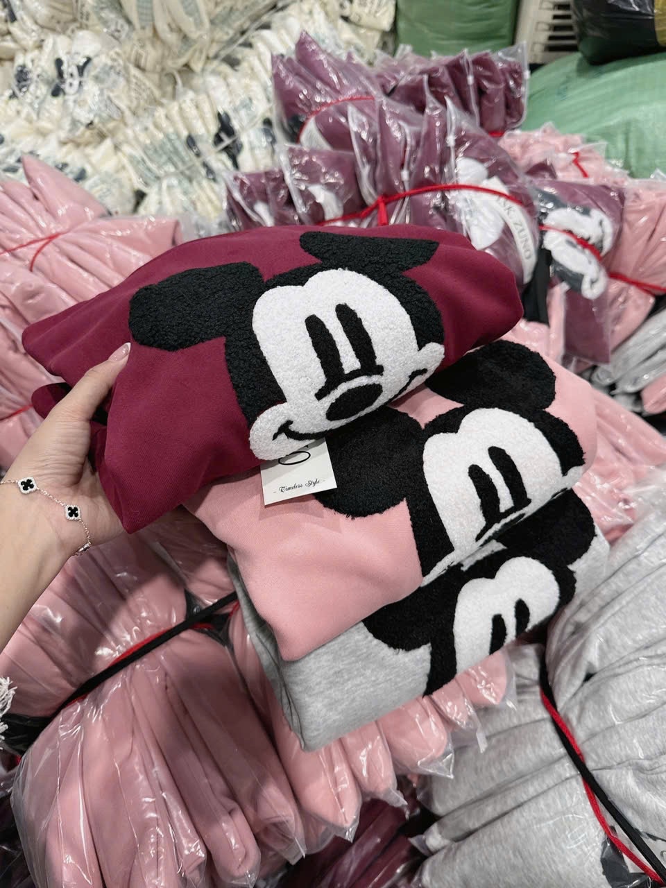 S233 - BỘ NỮ HAIDA THÊU MICKEY XÙ
