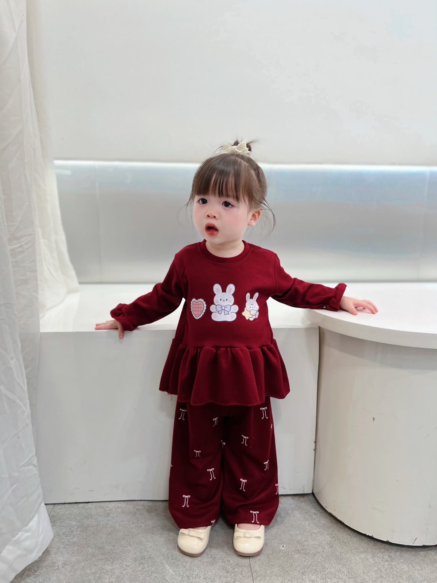 G846 - BỘ BÉ GÁI TĂM THỎ BABYDOLL THỎ VOI GẤU