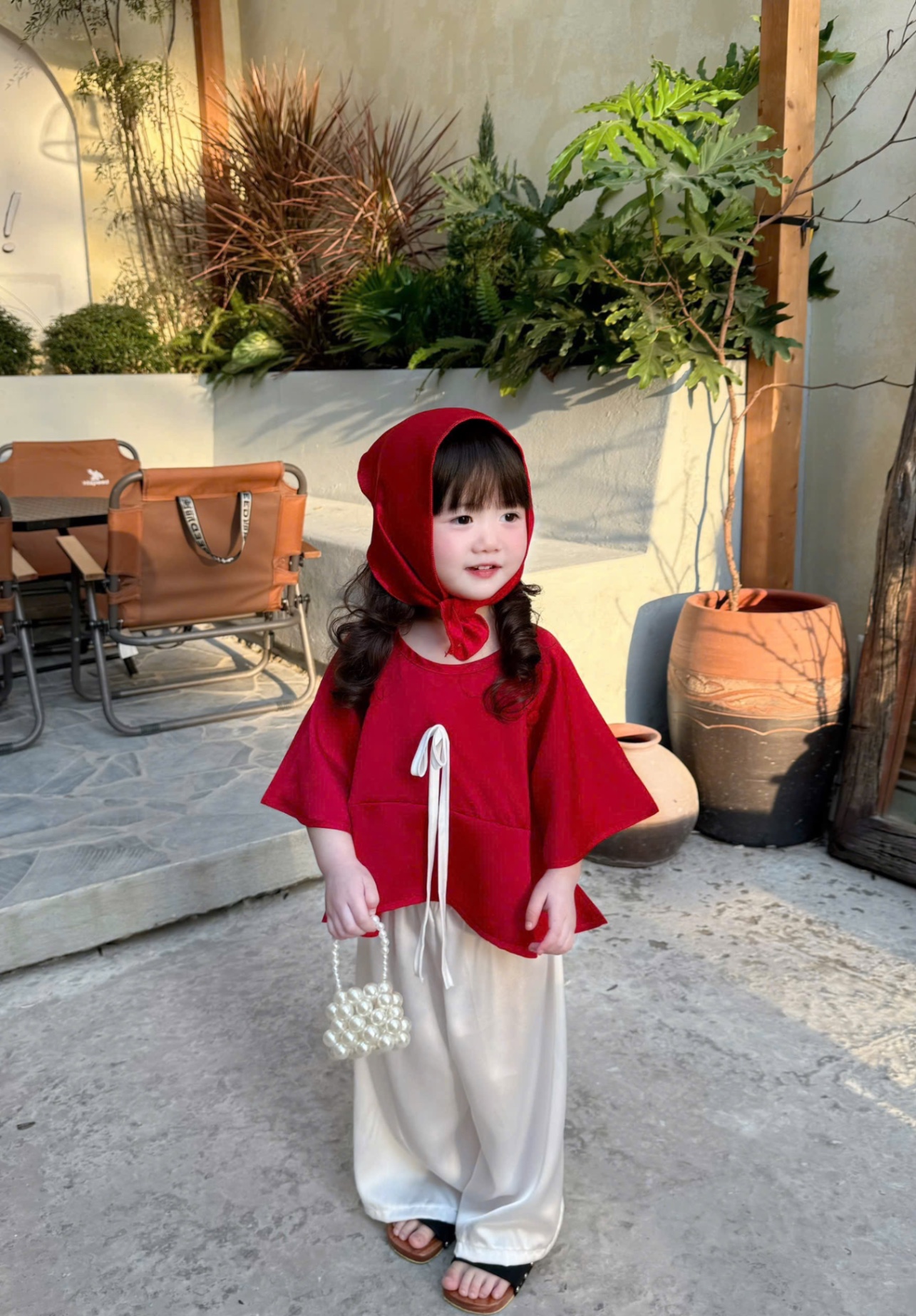 G848 - SET BÉ GÁI LỤA CÁCH TÂN ĐỎ NƠ QUẦN TRẮNG