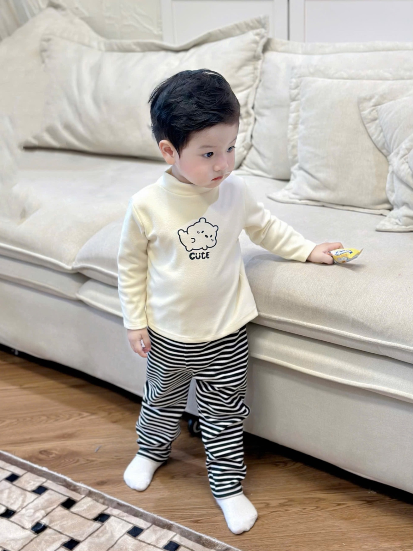 T056 - SET 2 BỘ ZIP LÔNG BÉ CHÓ CUTE BÉ TRAI GÁI