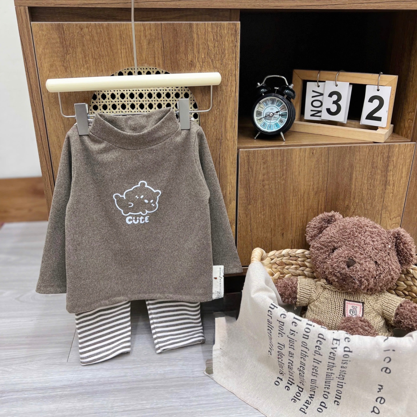 T056 - SET 2 BỘ ZIP LÔNG BÉ CHÓ CUTE BÉ TRAI GÁI