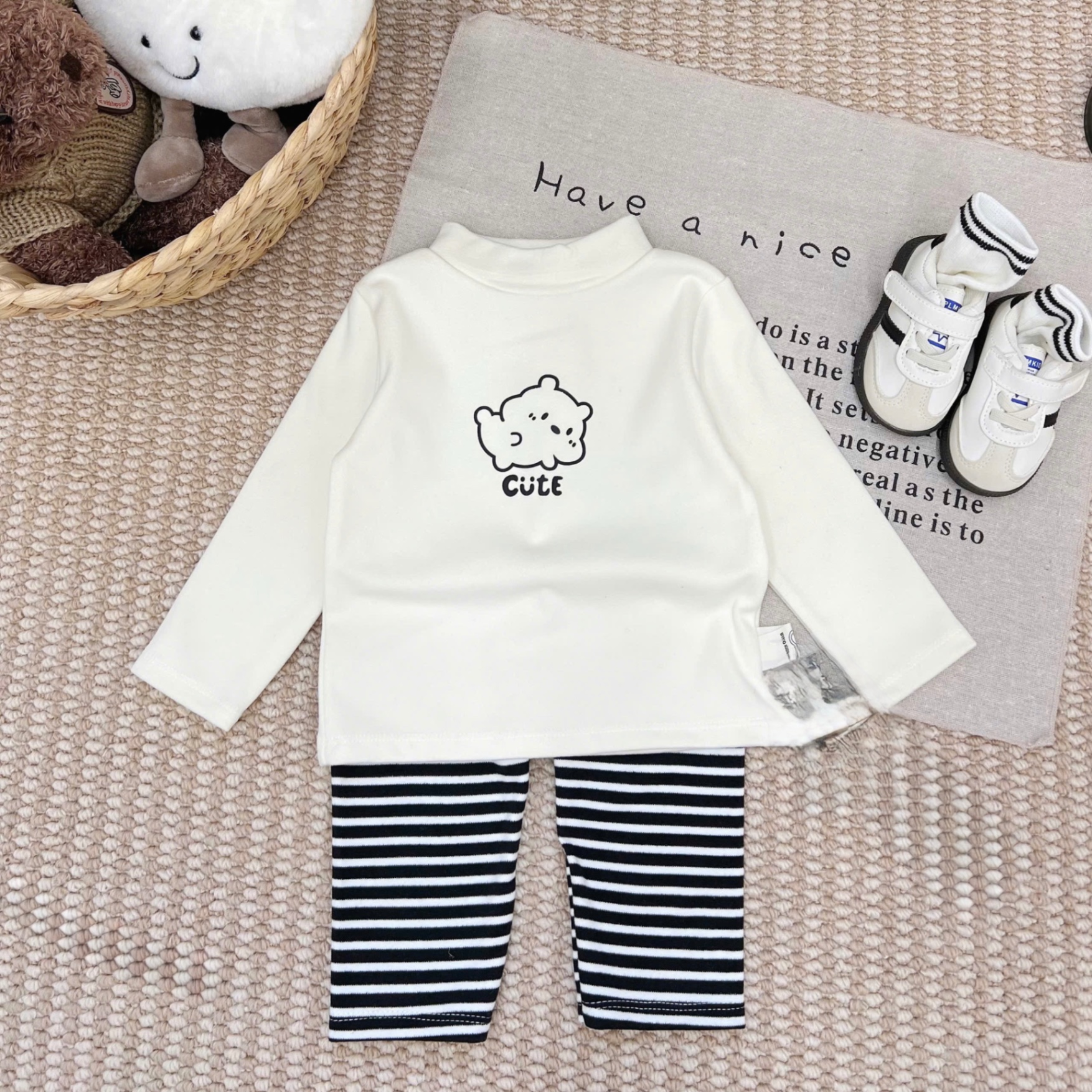 T056 - SET 2 BỘ ZIP LÔNG BÉ CHÓ CUTE BÉ TRAI GÁI