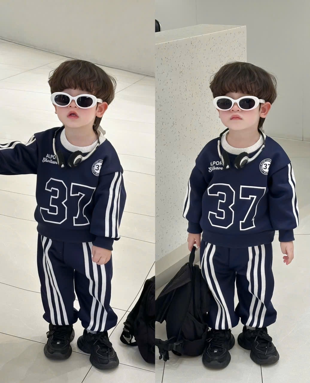 T059 - BỘ NỈ BÉ TRAI HAIDA LÓT NHUNG 37