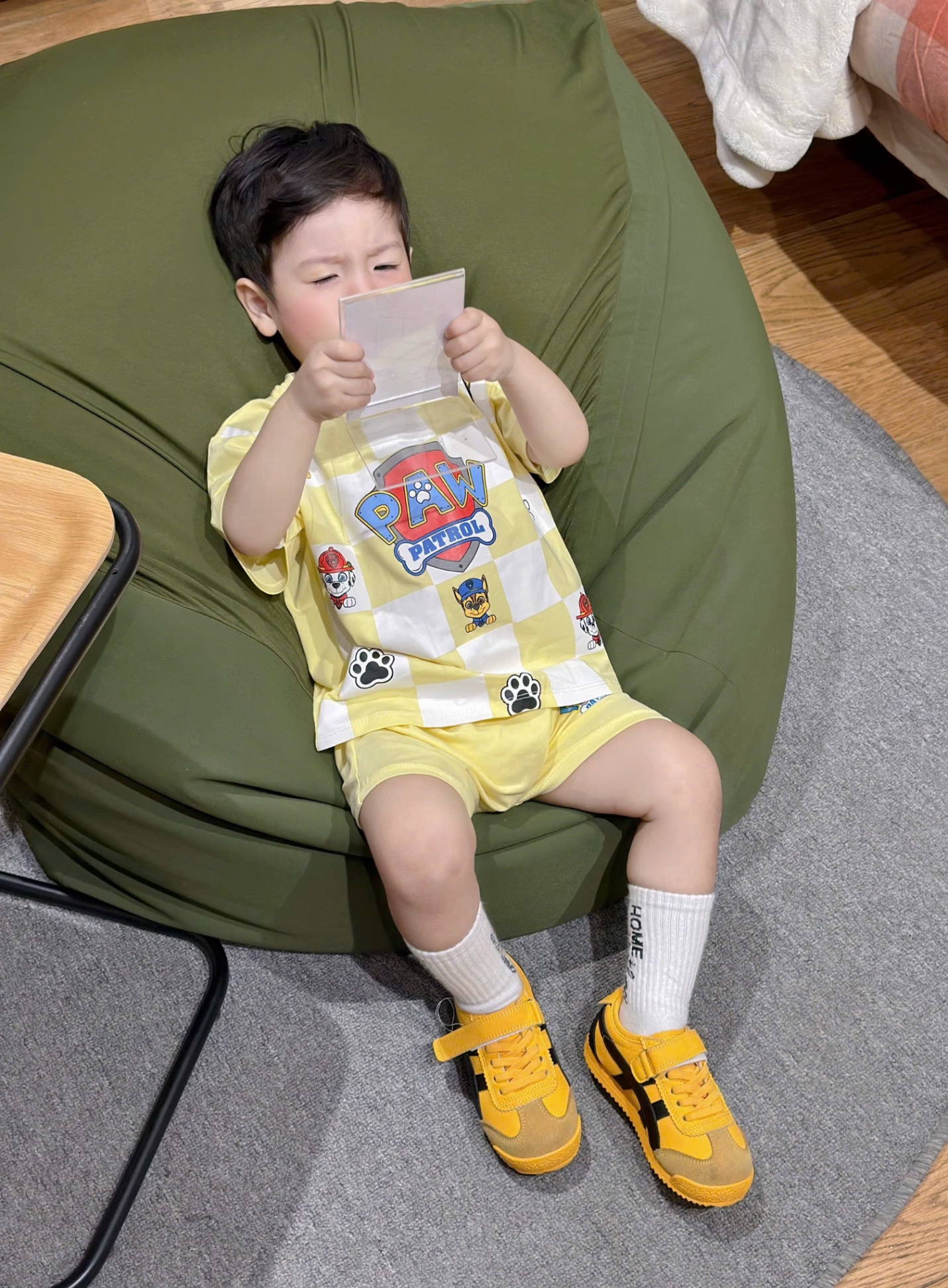 T061 - SET 2 BỘ ĐÙI BÉ TRAI PAW PATROL đen vàng
