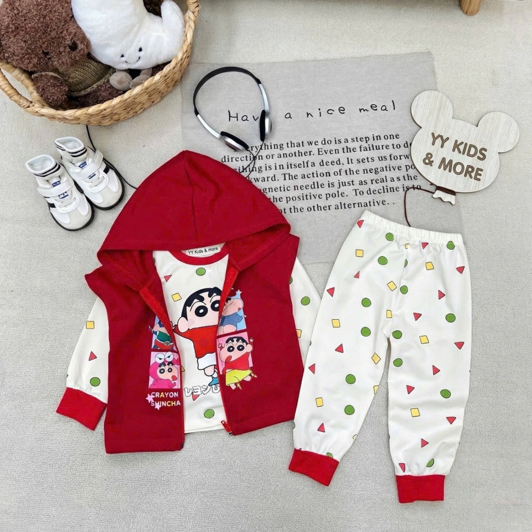 T077 - SET BÉ TRAI 3CT GILE ĐỎ SHIN BÚT CHÌ