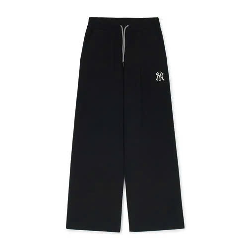 QNU654 - QUẦN SUÔNG NỈ ĐEN THÊU NY
