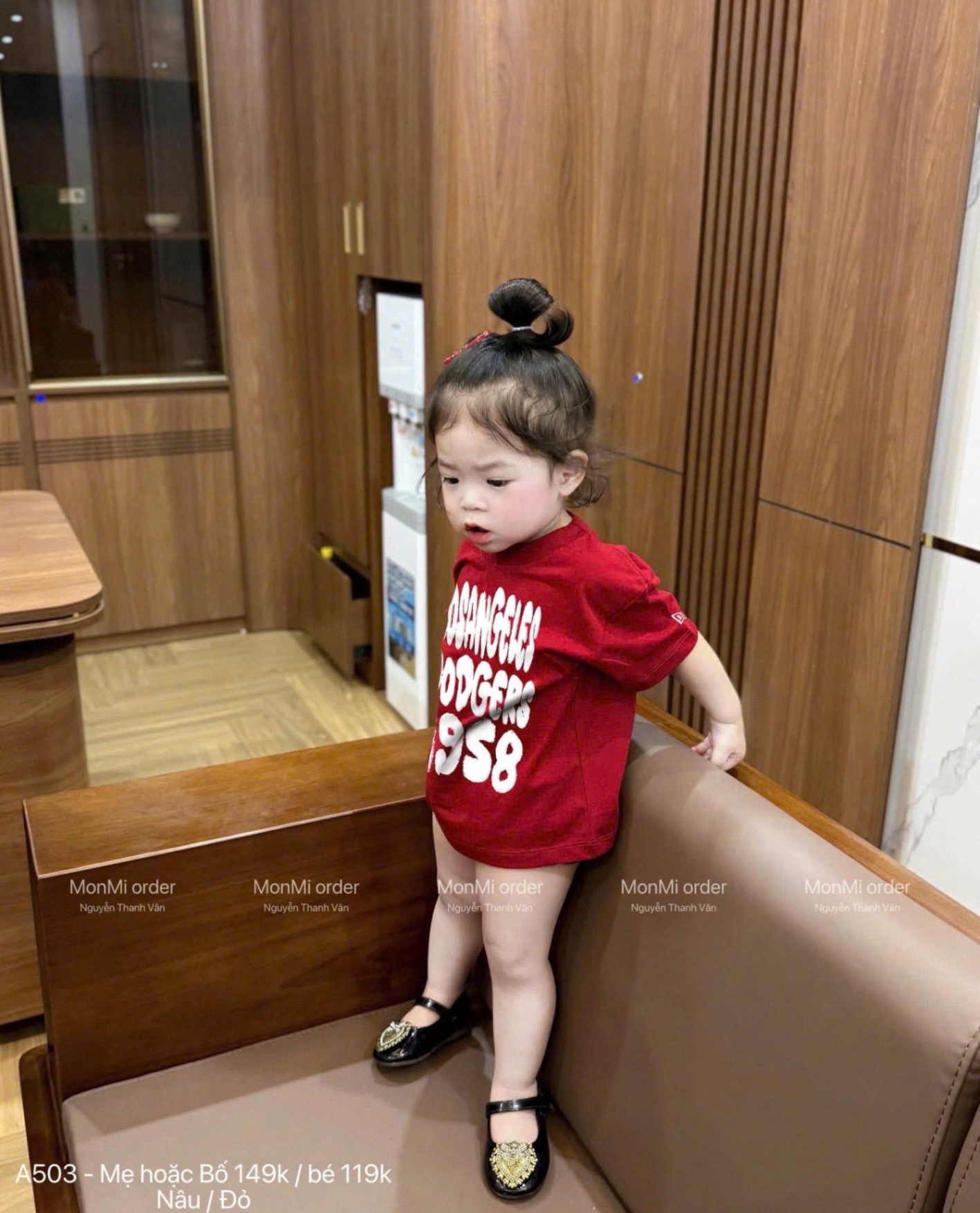 AB855 - ÁO PHÔNG ĐÔI MẸ BÉ LOSANGELES