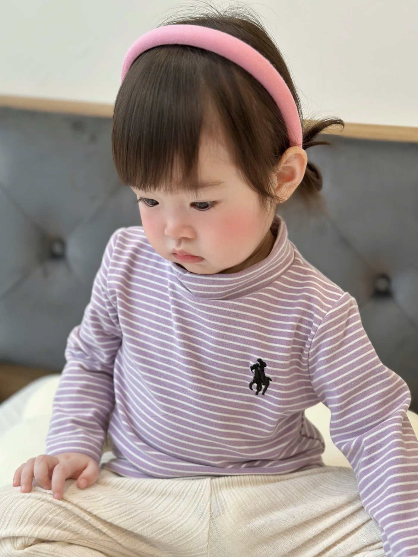 AB852 - SET 4 ÁO BÉ GÁI ZIP LÔNG 3P KỊ SĨ tím hồng kẻ