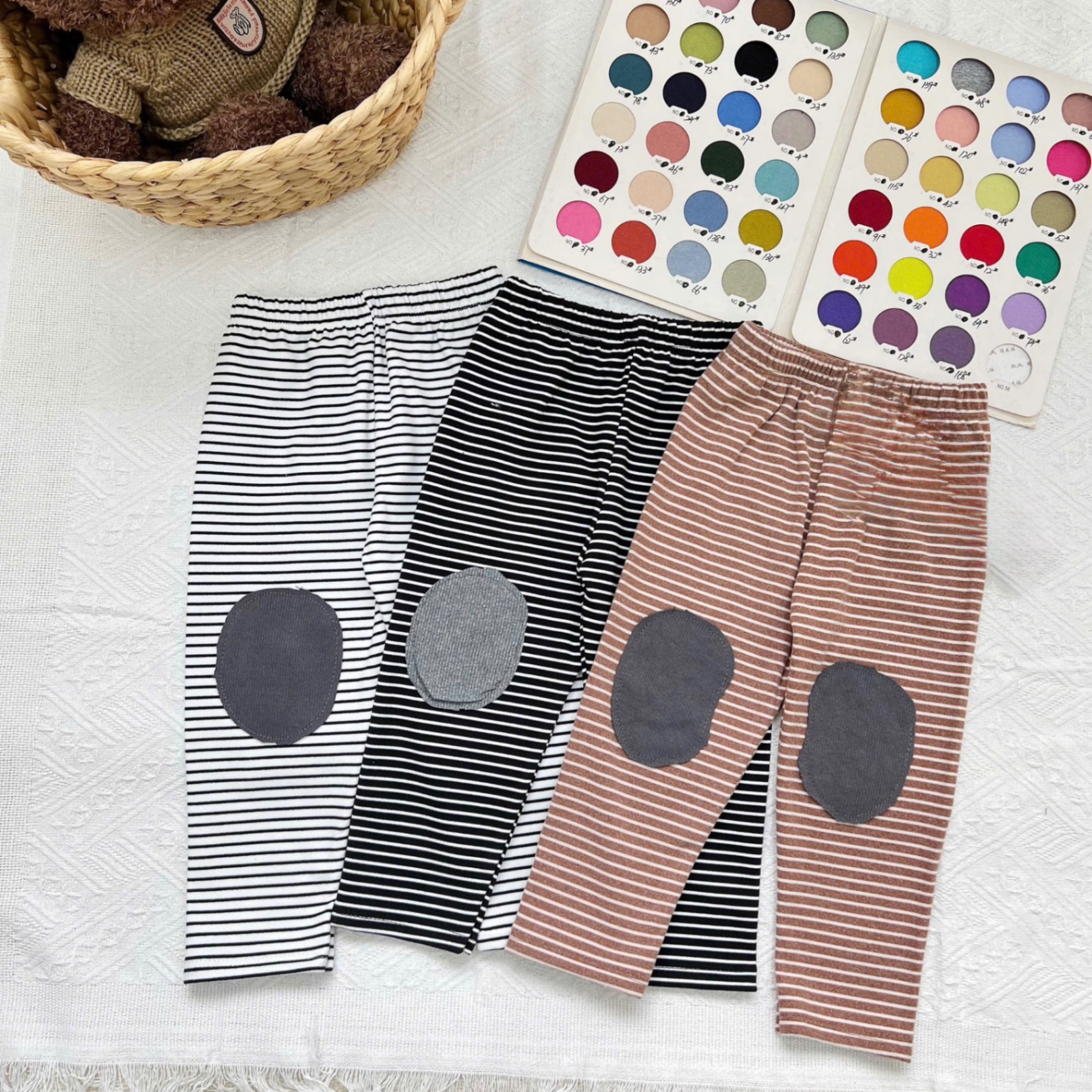 QB367 - SET 3 QUẦN BÉ TRAI ZIP LÔNG ĐÁP GỐI
