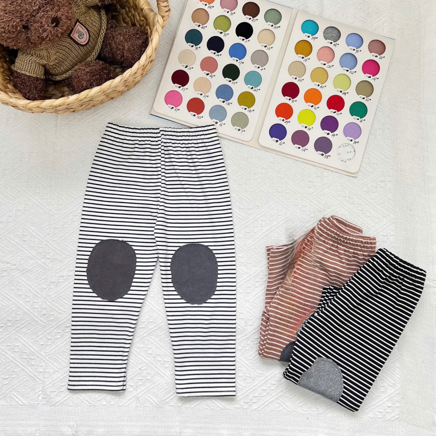 QB367 - SET 3 QUẦN BÉ TRAI ZIP LÔNG ĐÁP GỐI
