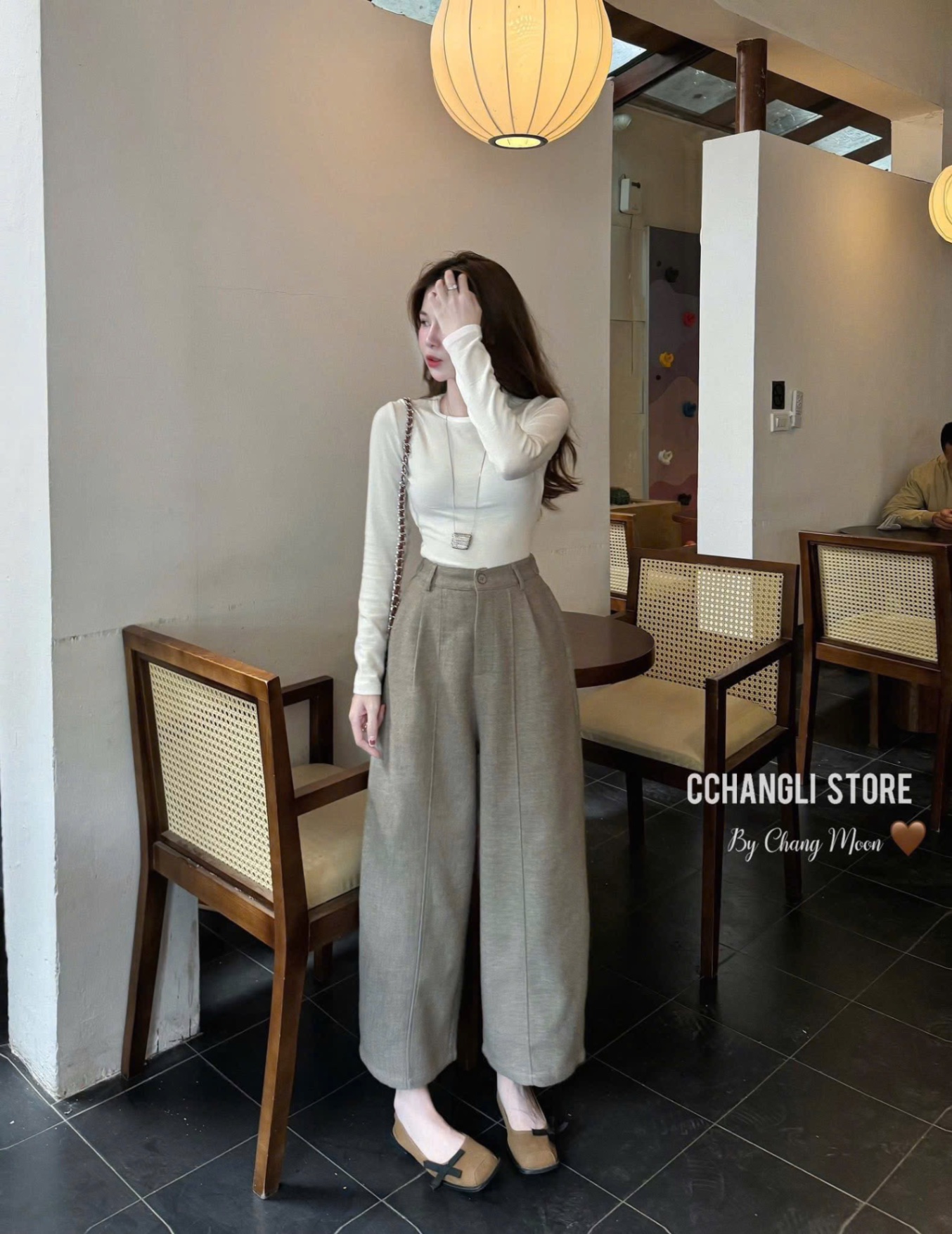 QNU656 - QUẦN BAGGY SUÔNG VẢI TIÊU CHUN SAU