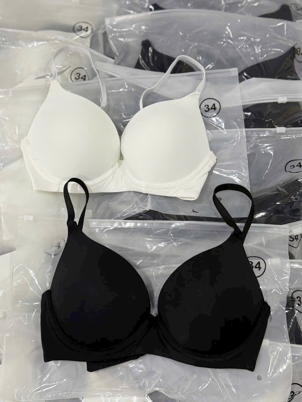 PK266 - SET 3 ÁO LÓT NỮ CÓ GỌNG đen da trắng