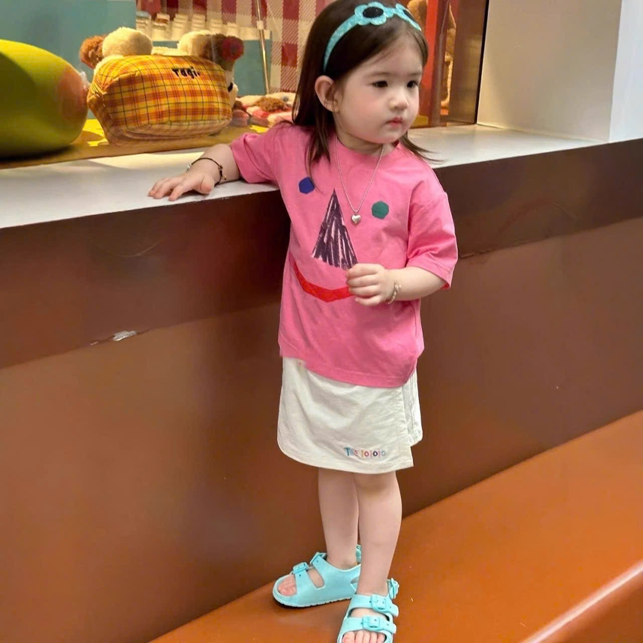 AB880 - SET 3 ÁO PHÔNG BÉ GÁI HOẠT HÌNH vàng hồng trắng