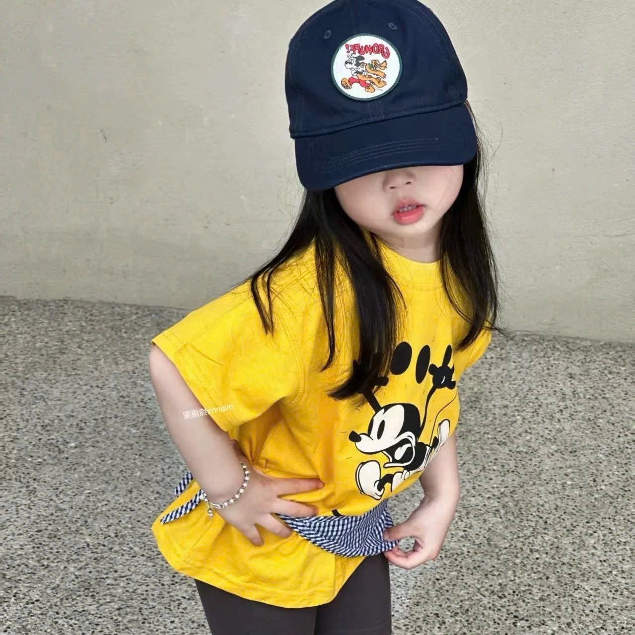 AB880 - SET 3 ÁO PHÔNG BÉ GÁI HOẠT HÌNH vàng hồng trắng
