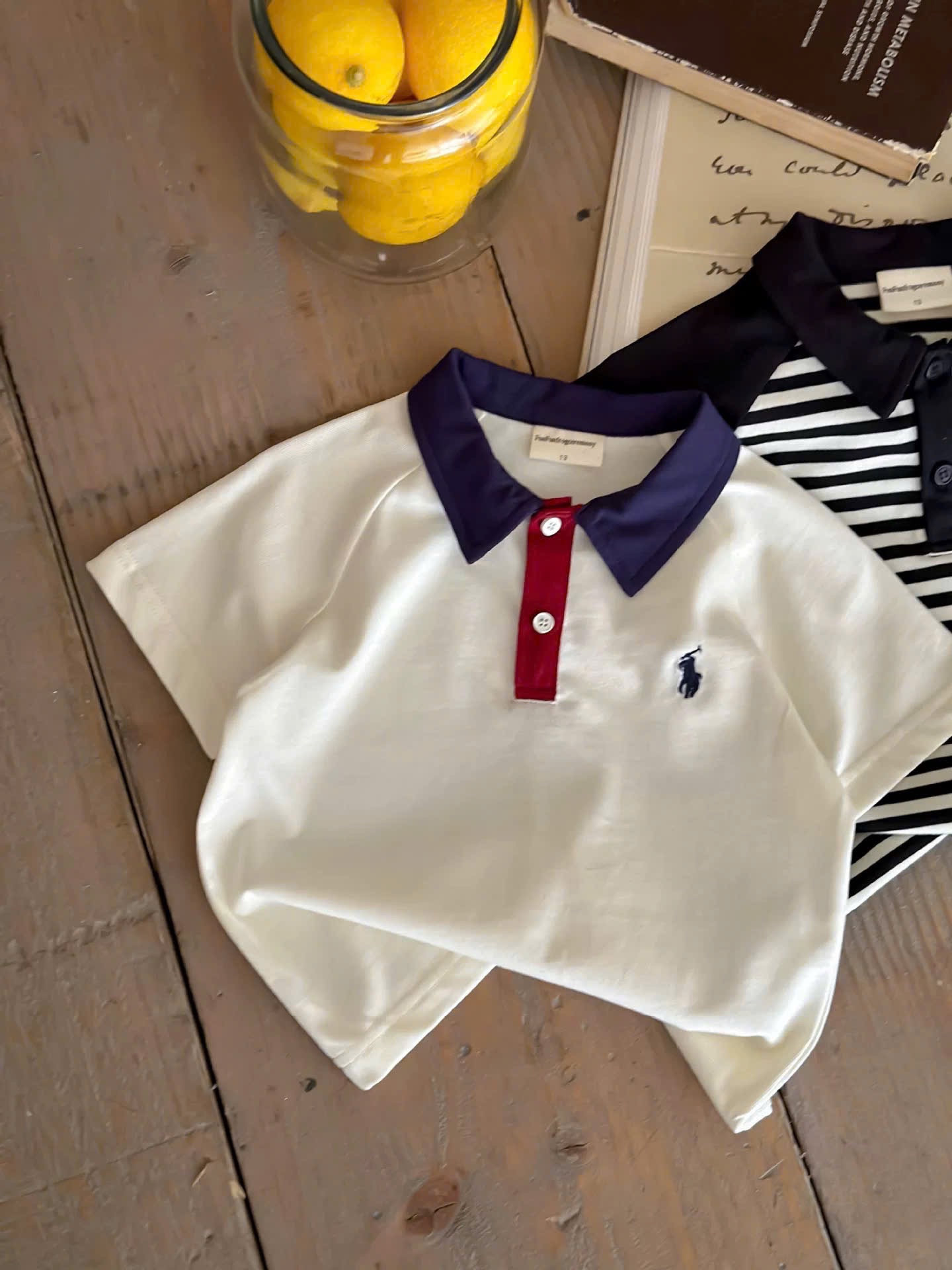 AB883 - SET 3 ÁO POLO BÉ TRAI THÊU KỊ SĨ CỔ PHỐI