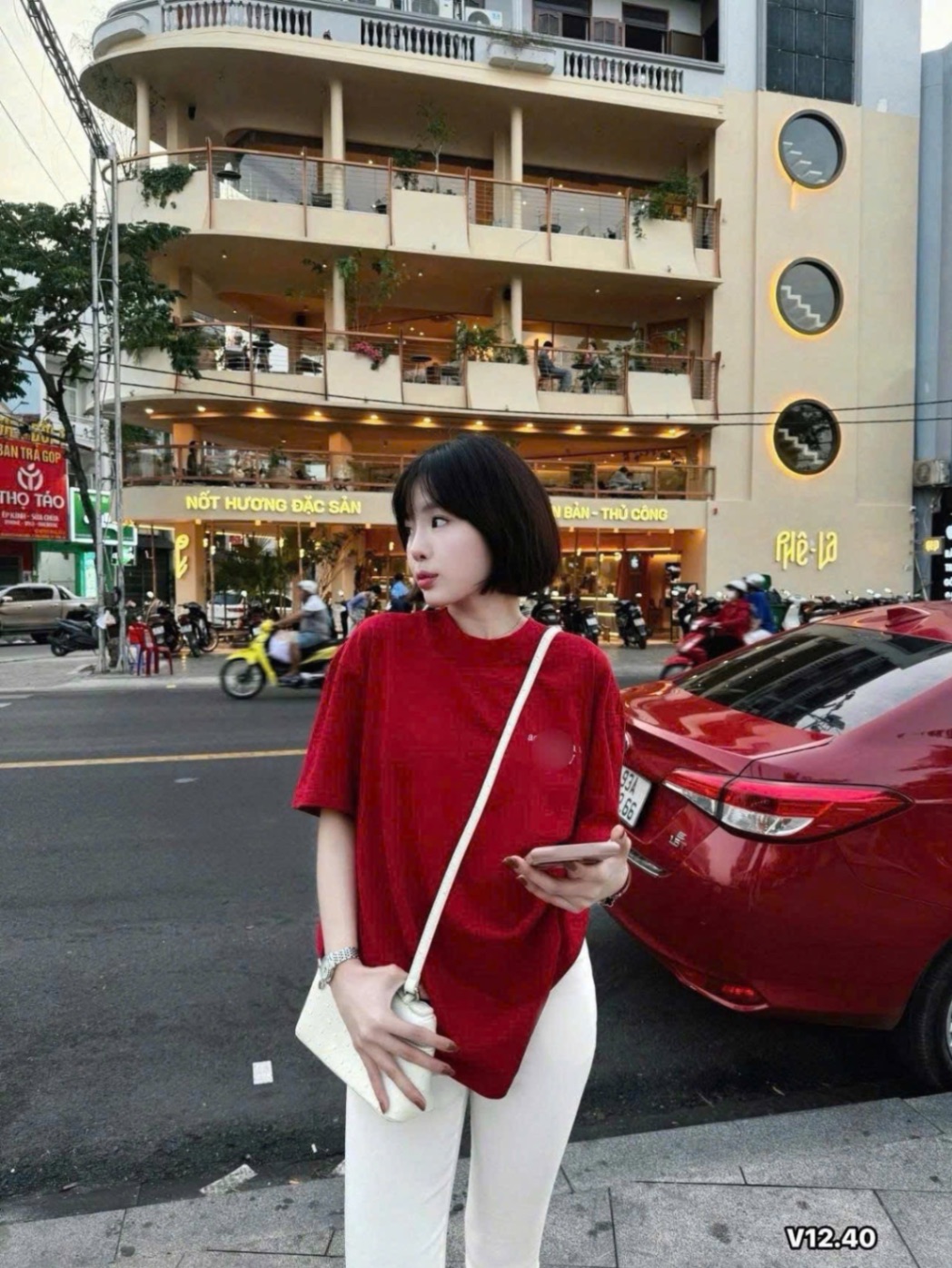 ANU354 - ÁO PHÔNG NỮ ĐỎ ADLV