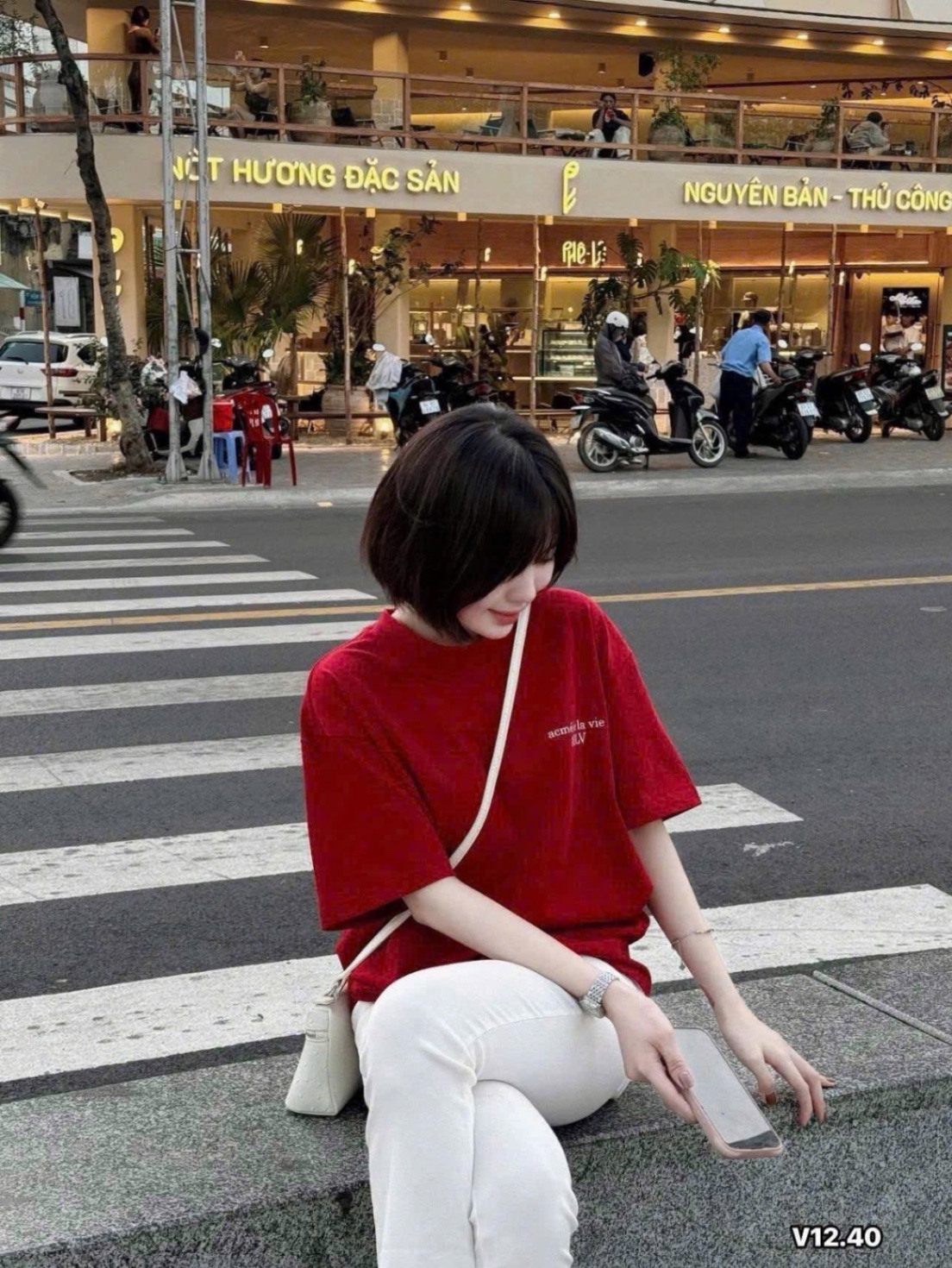 ANU354 - ÁO PHÔNG NỮ ĐỎ ADLV