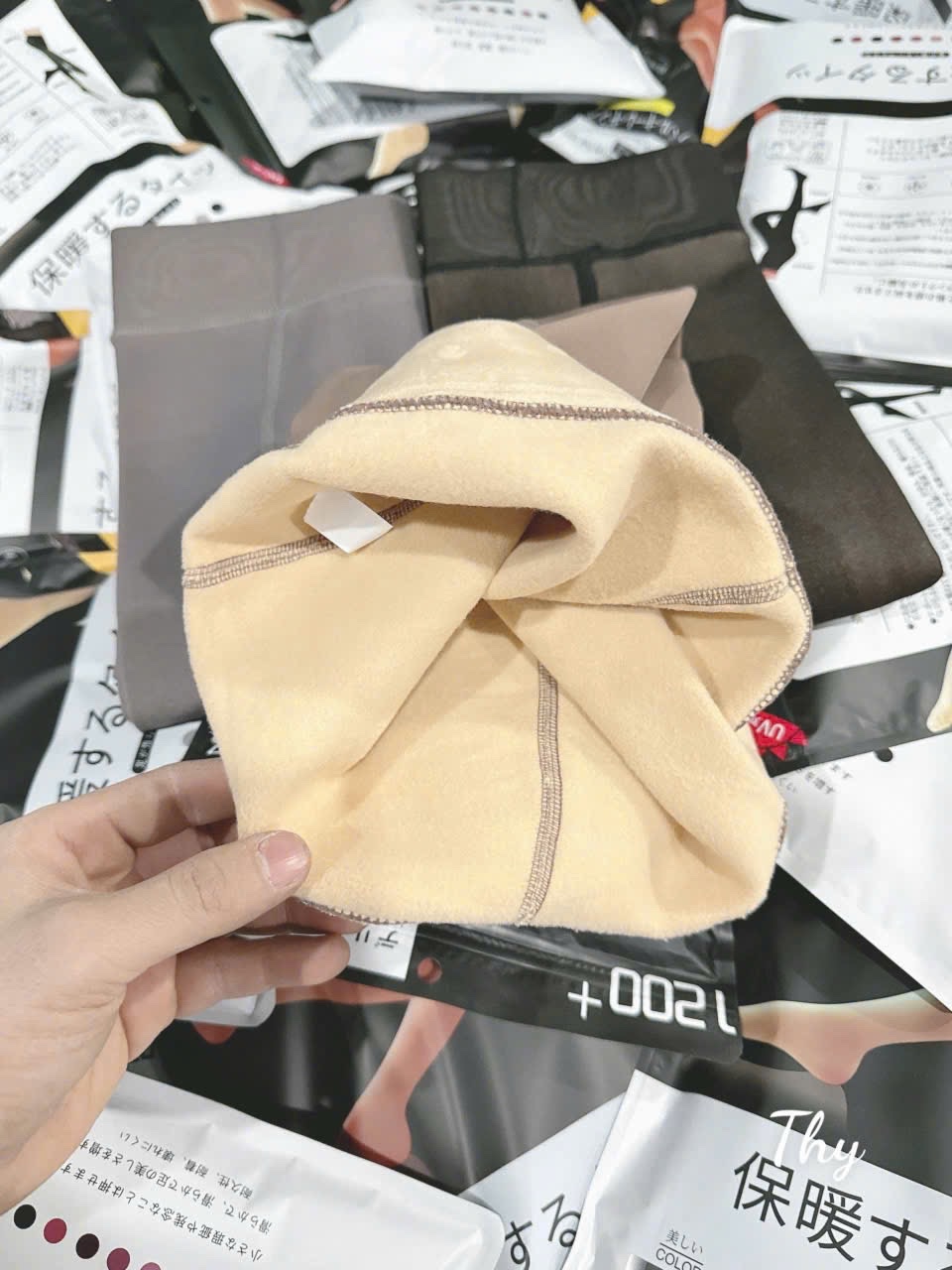 PK267 - QUẦN TẤT 3D LÓT LÔNG 1 LỚP TÚI NHẬT