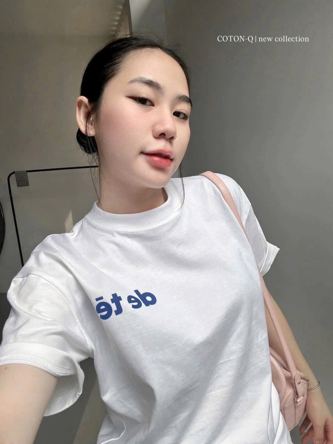 ANU362 - ÁO PHÔNG NỮ TRẮNG made with de tee