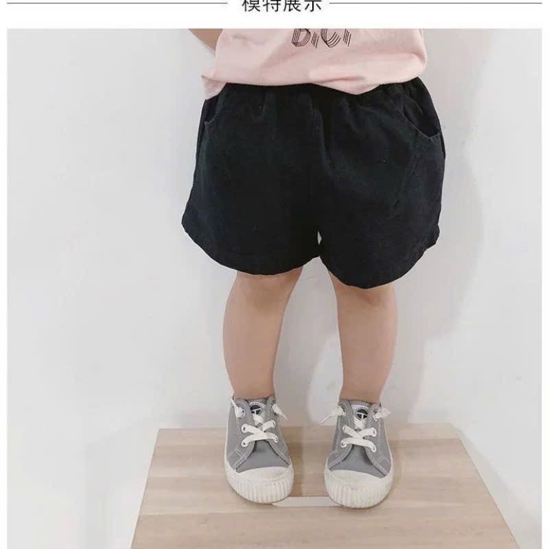 QB373 - SET 4 QUẦN BÉ TRAI KAKI đen nâu xám be
