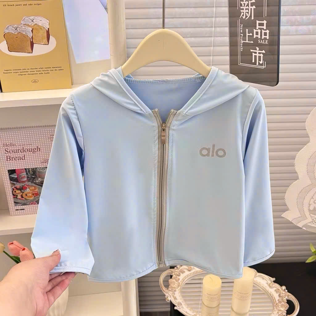 AB920 - ÁO CHỐNG NẮNG BÉ TRAI GÁI MŨ LIỀN alo