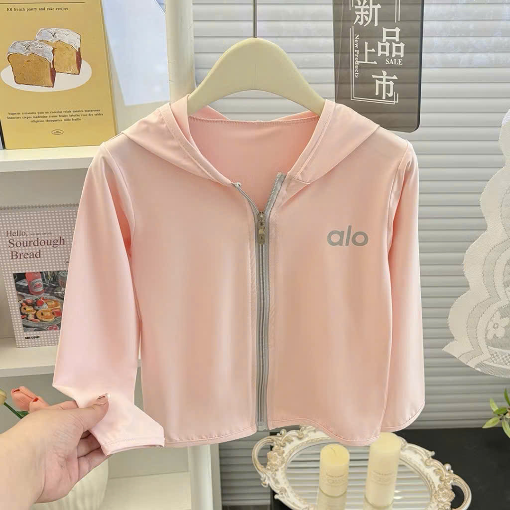 AB920 - ÁO CHỐNG NẮNG BÉ TRAI GÁI MŨ LIỀN alo