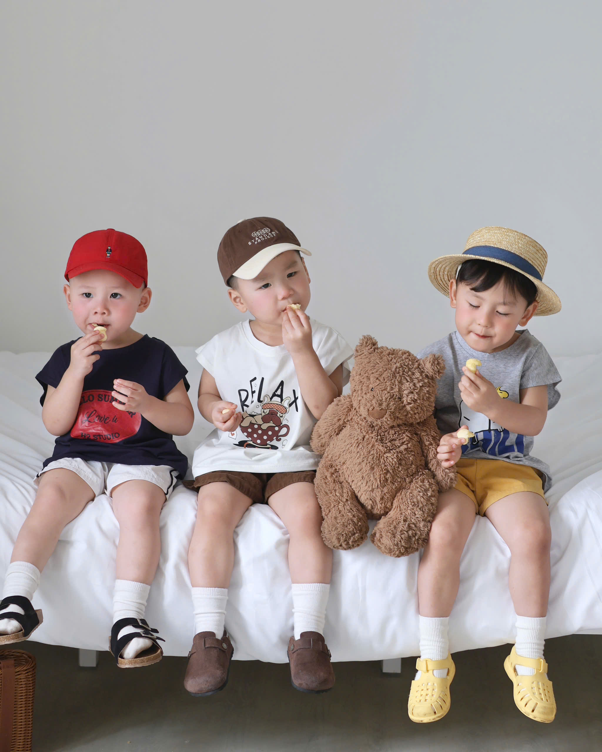 AB921 - SET 4 ÁO BÉ TRAI BA LỖ SUMMER RELAX