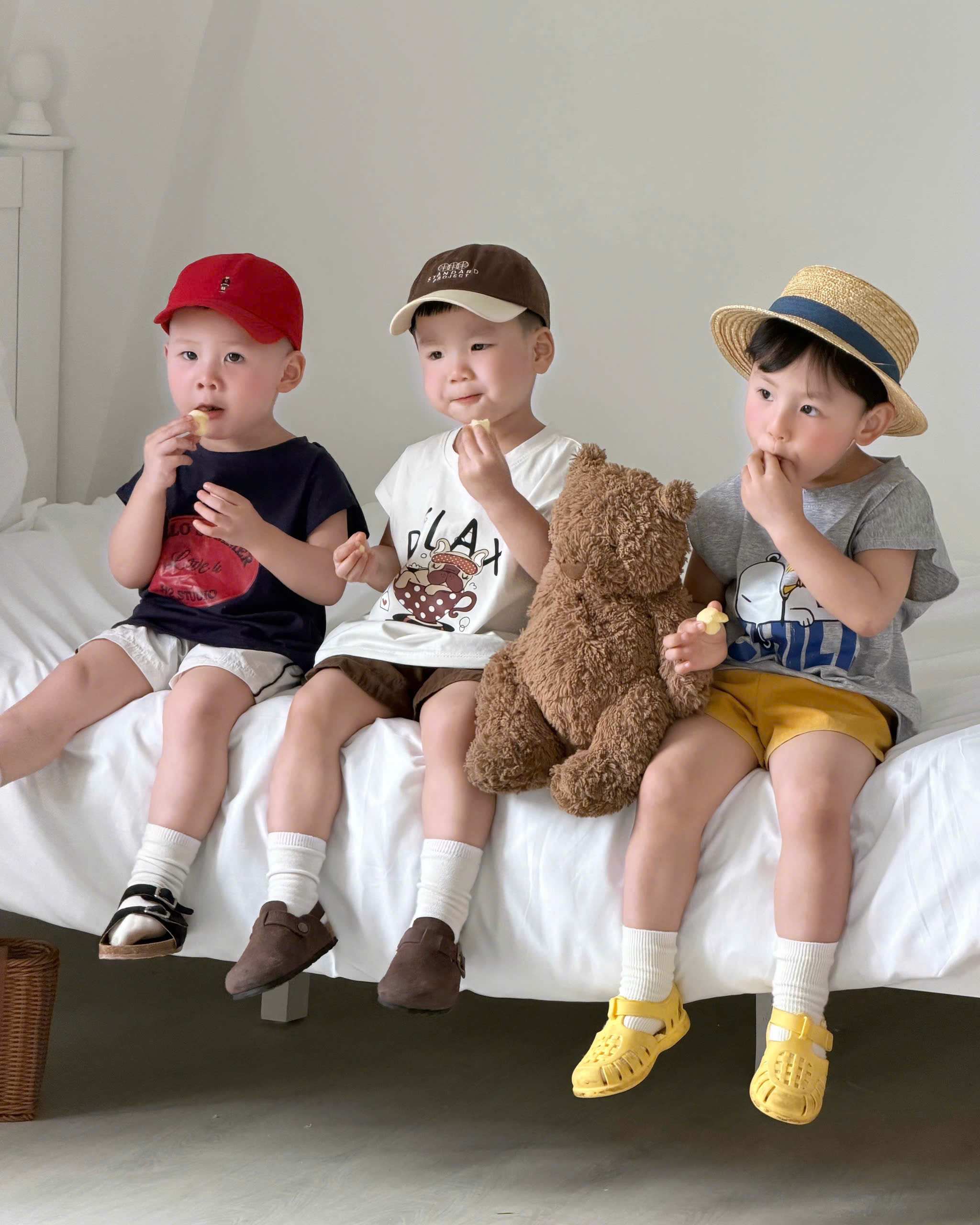 AB921 - SET 4 ÁO BÉ TRAI BA LỖ SUMMER RELAX