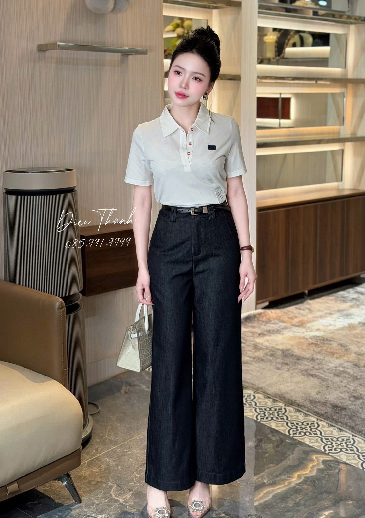 ANU369 - ÁO POLO NỮ THOM THÊU CHÓ