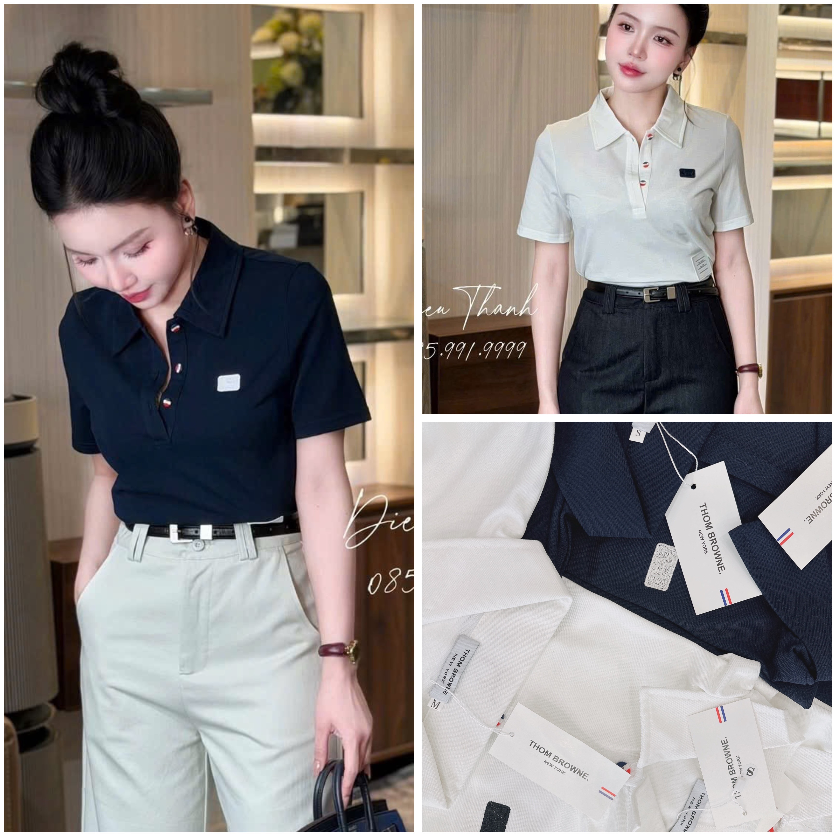 ANU369 - ÁO POLO NỮ THOM THÊU CHÓ