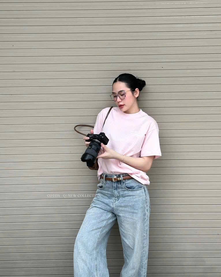 ANU386 - ÁO PHÔNG NỮ HỒNG Hello Kitty