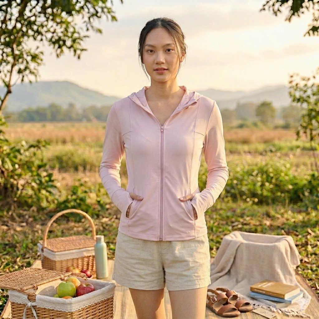 ANU389 - ÁO CHỐNG NẮNG 2 LỚP XUẤT DƯ THUN MỀM XỊN