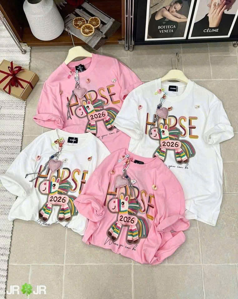 ANU394 - ÁO PHÔNG NỮ NGỰA HORSE SẮC MÀU