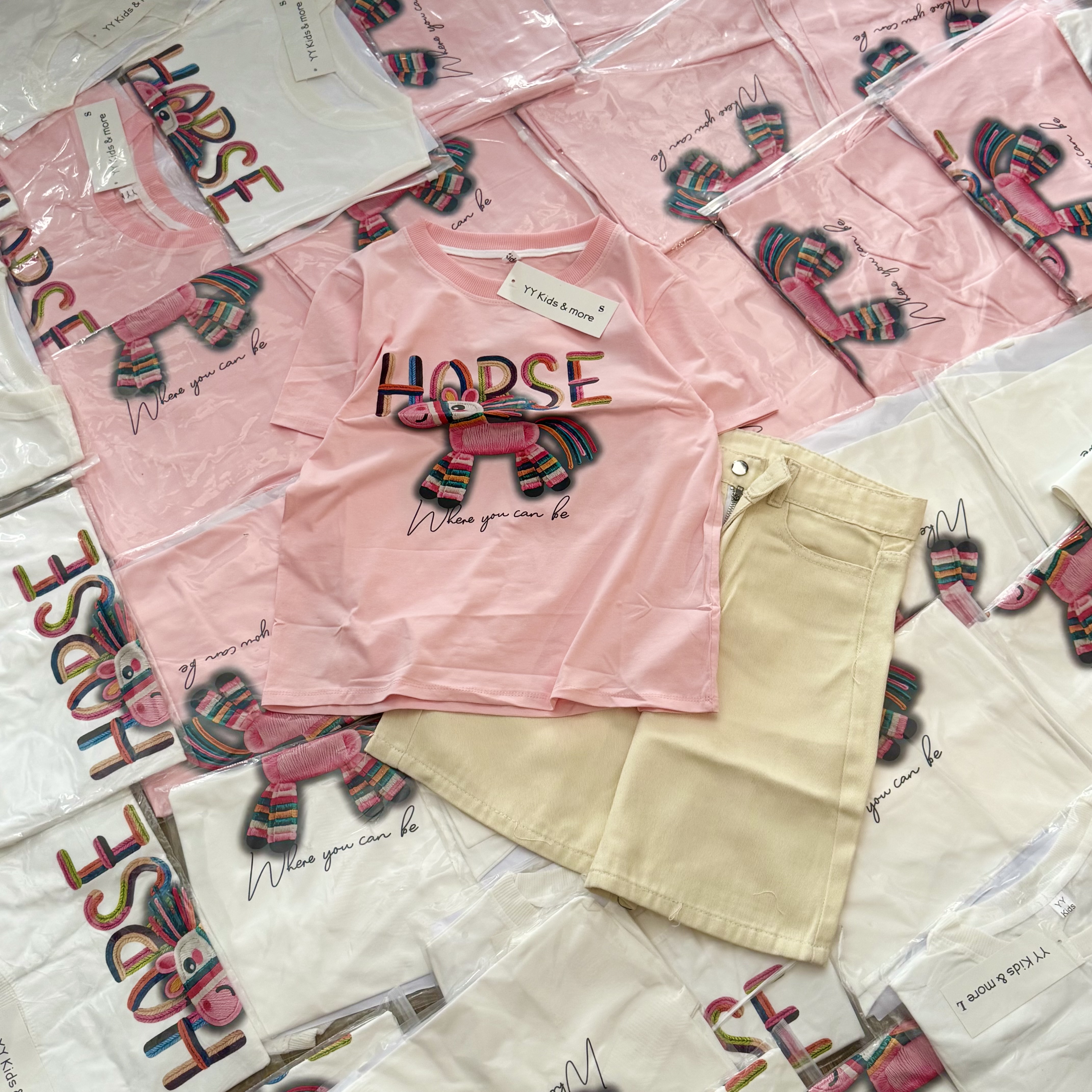 ANU394 - ÁO PHÔNG NỮ NGỰA HORSE SẮC MÀU