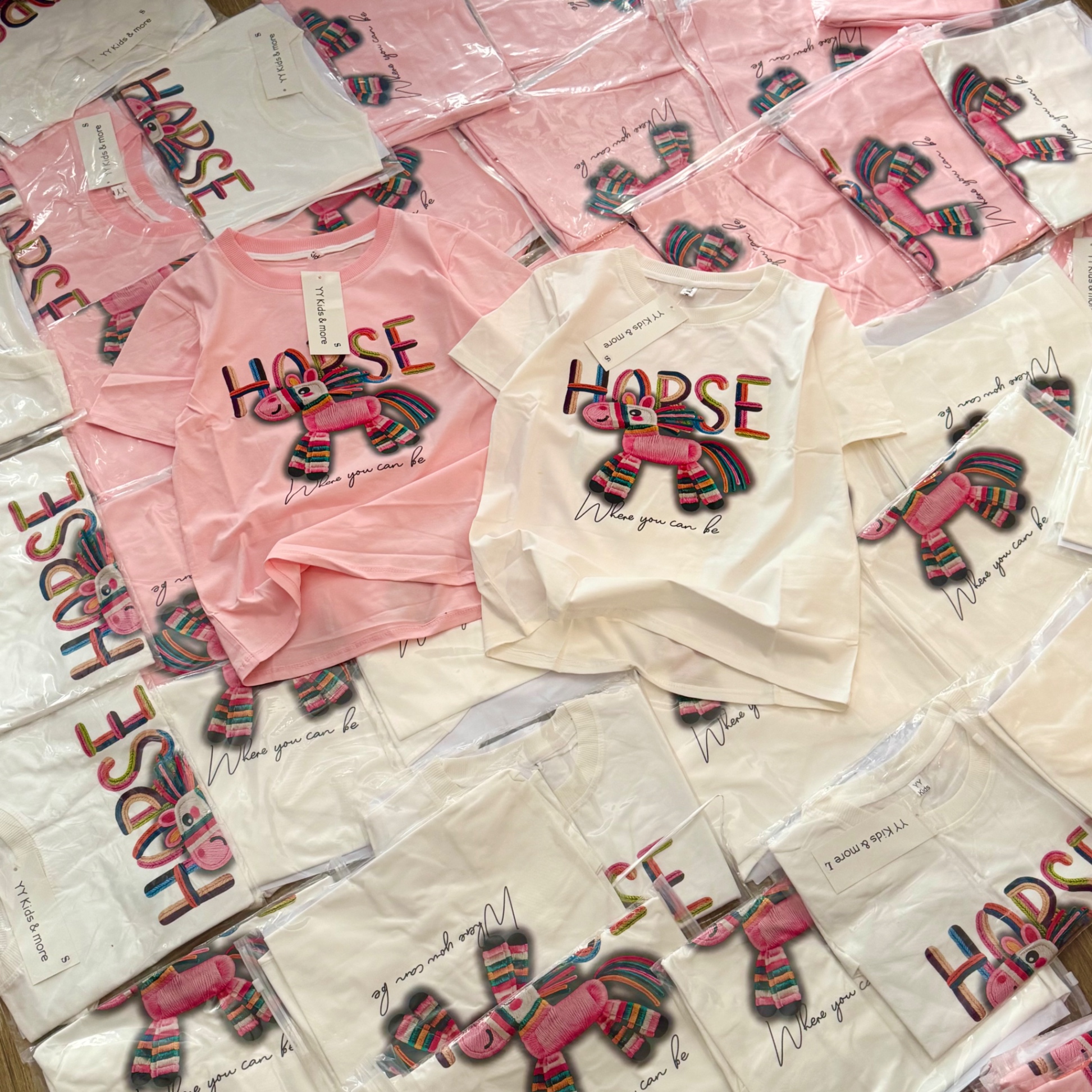 ANU394 - ÁO PHÔNG NỮ NGỰA HORSE SẮC MÀU