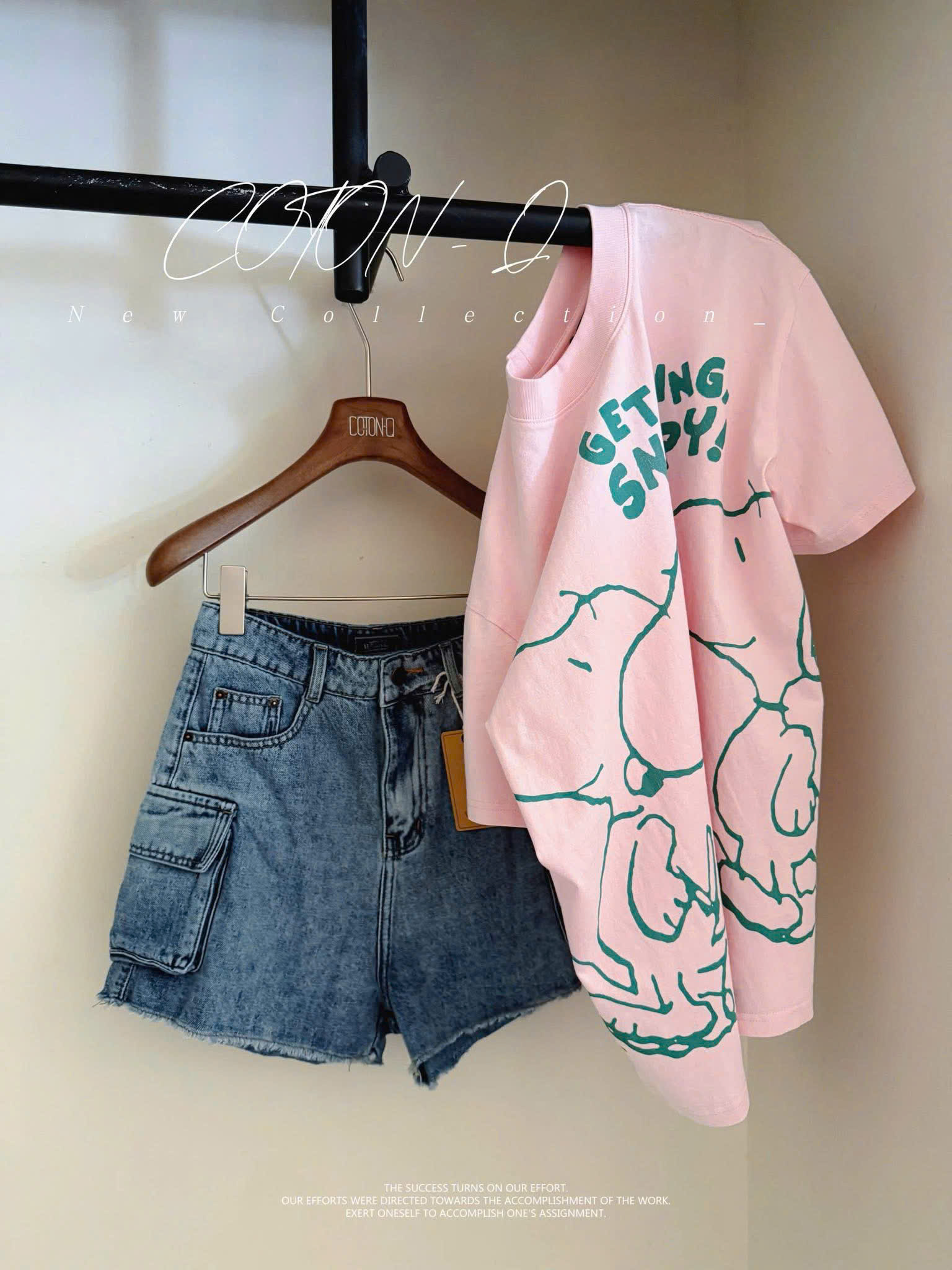 ANU411 - ÁO PHÔNG NỮ HỒNG CHÓ SNOOPY