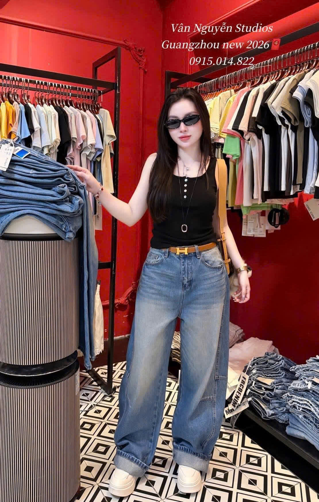 ANU418 - SET 3 ÁO NỮ ZIP BA LỖ CÚC NGỰC đen nâu trắng