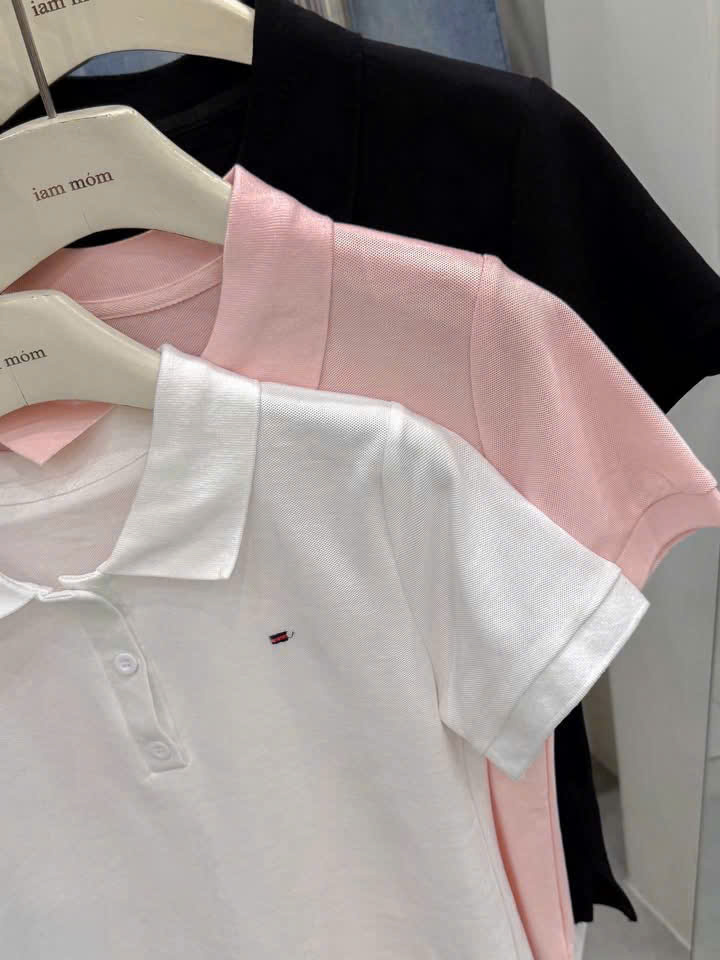ANU424 - ÁO POLO NỮ THÊU TOMMY CỘC TAY