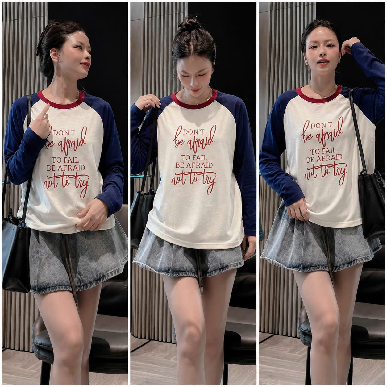 ANU435 - ÁO THUN NỮ GIẤY TRẮNG TAY THAN DONT BE
