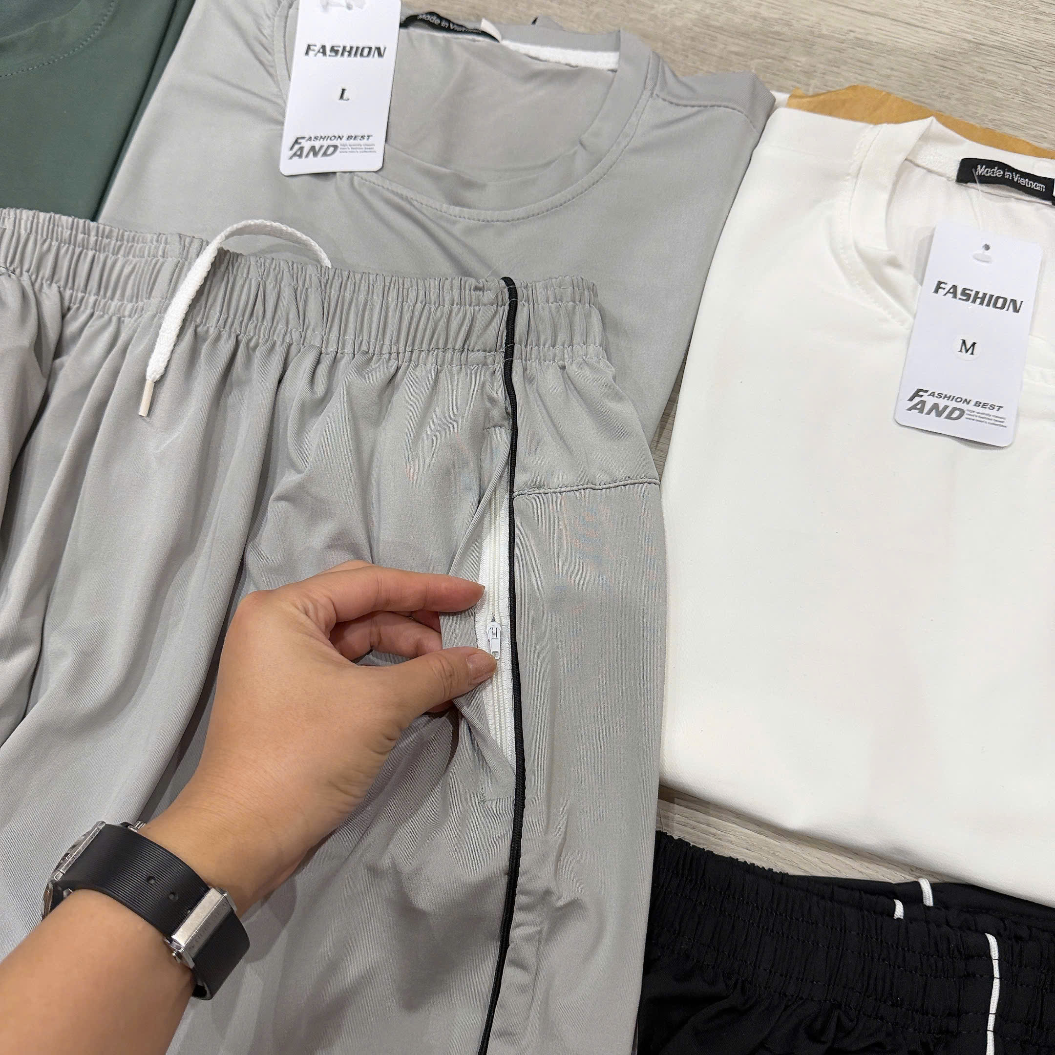 B296 - BỘ ĐÙI NAM BA LỖ THUN LẠNH VIỀN CHỈ