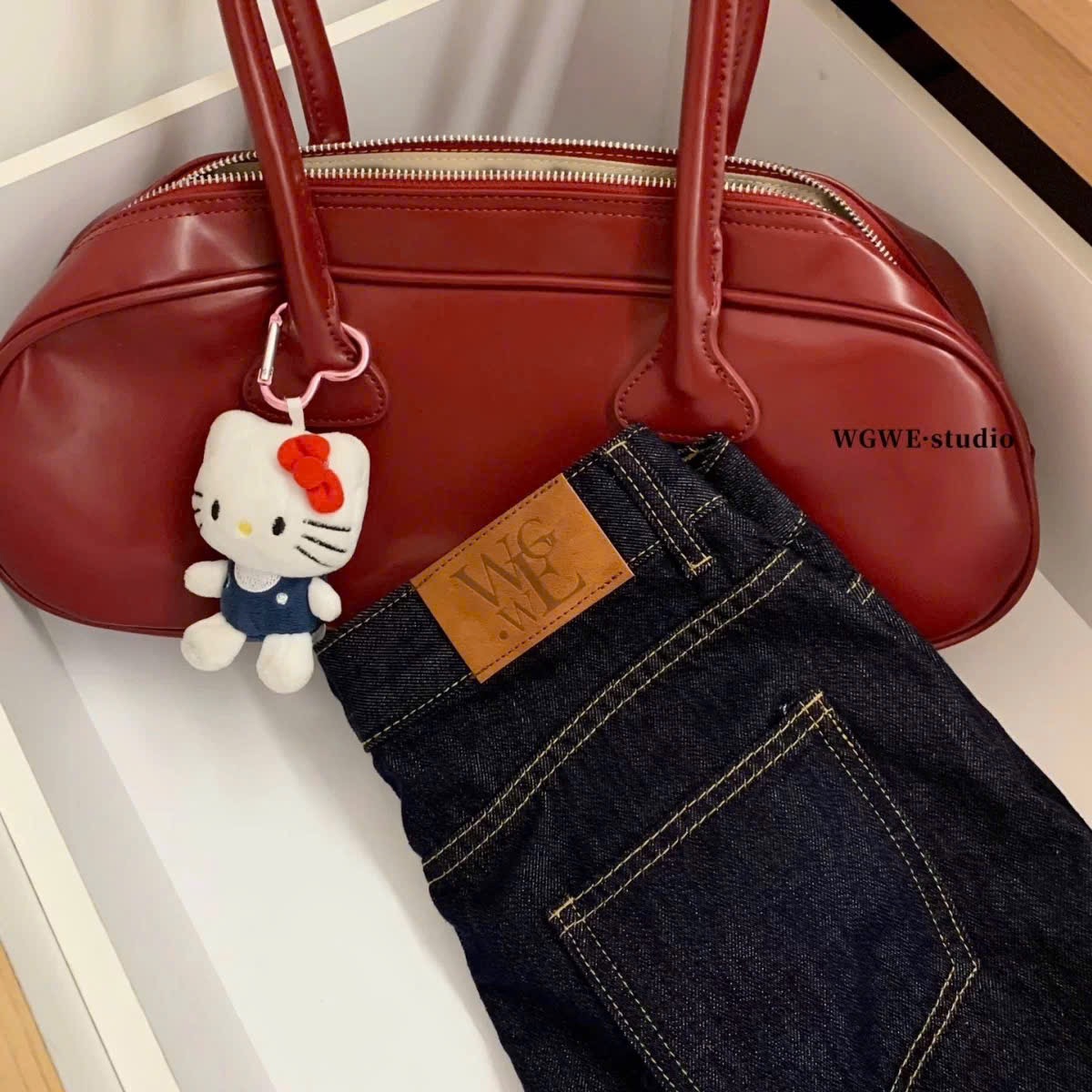 CV165 - CHÂN VÁY JEANS CHỮ A XANH ĐẬM M6655