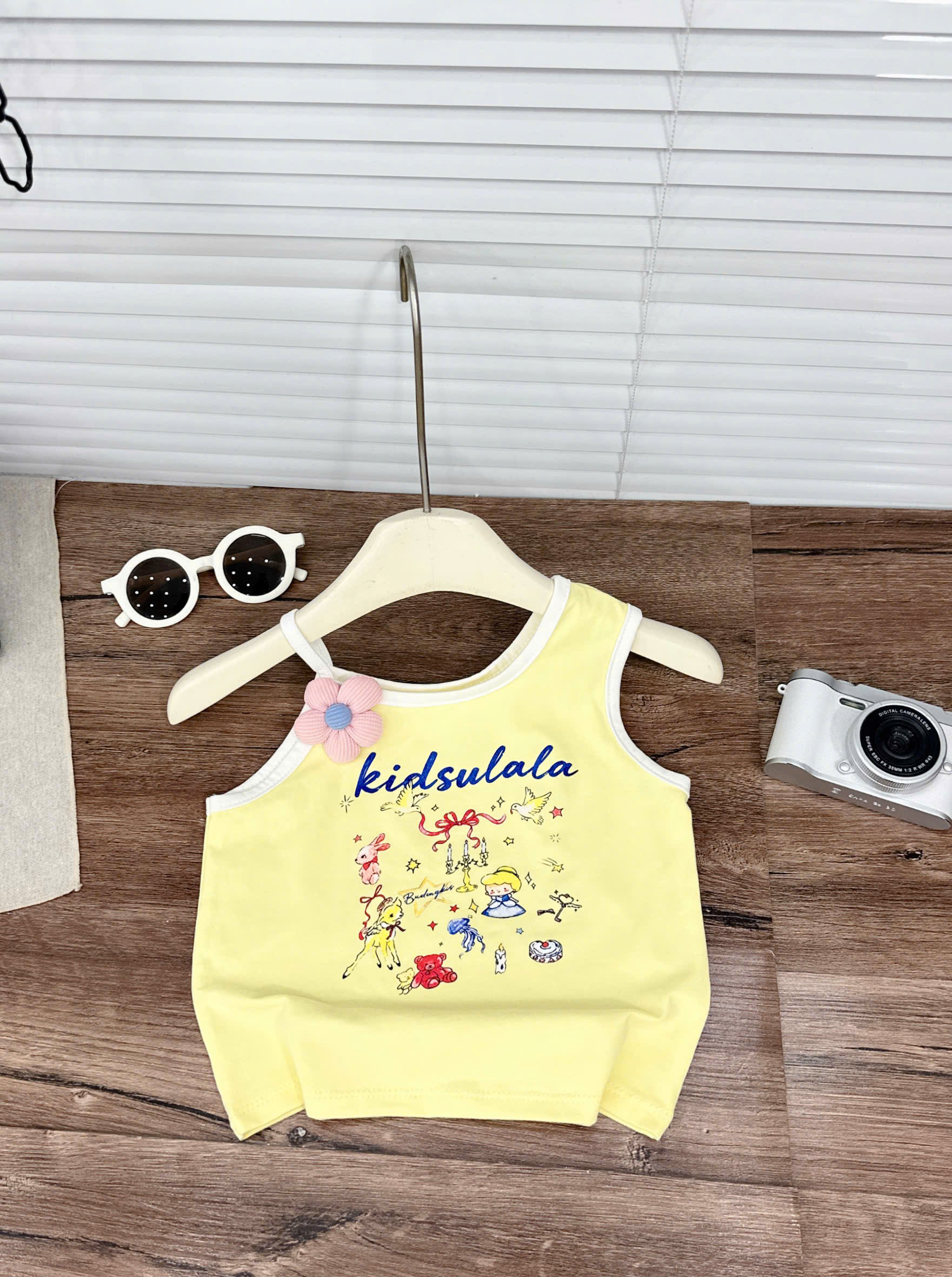 G025 - BỘ ĐÙI BÉ GÁI ÁO 2S Kidsulala QUẦN BÍ CHẤM BI