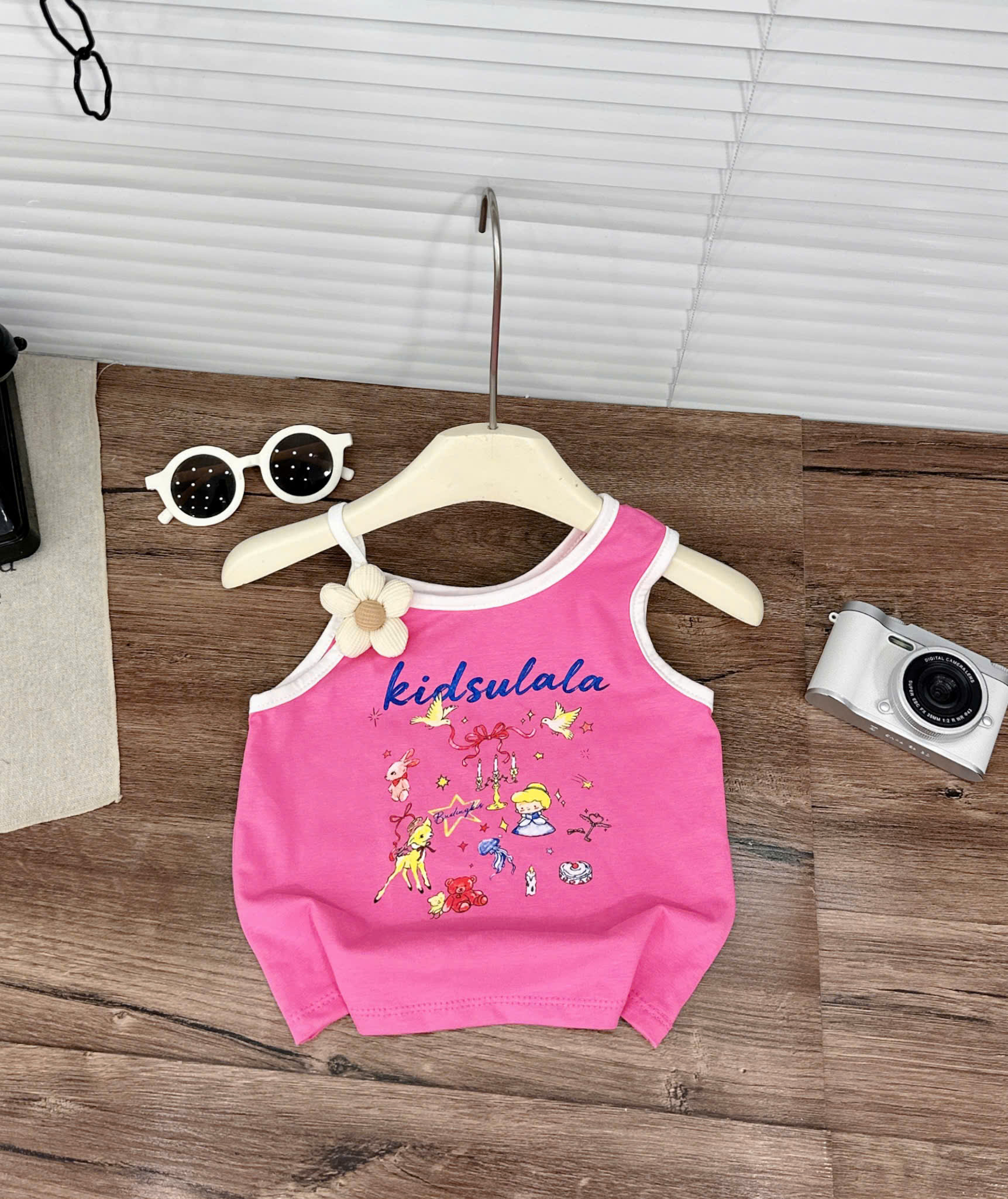 G025 - BỘ ĐÙI BÉ GÁI ÁO 2S Kidsulala QUẦN BÍ CHẤM BI