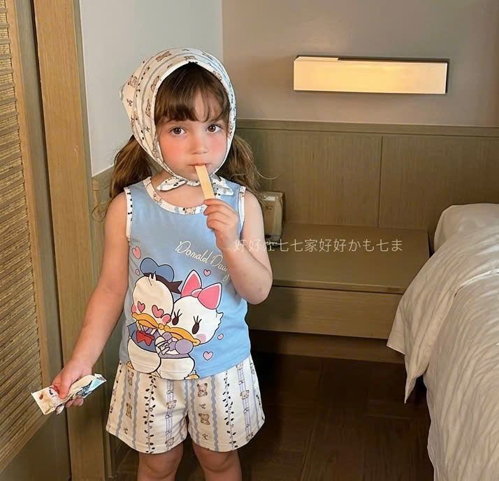 G034 - SET 2 BỘ ĐÙI BÉ GÁI BA LỖ LOVE QUẦN GẤU xanh hồng