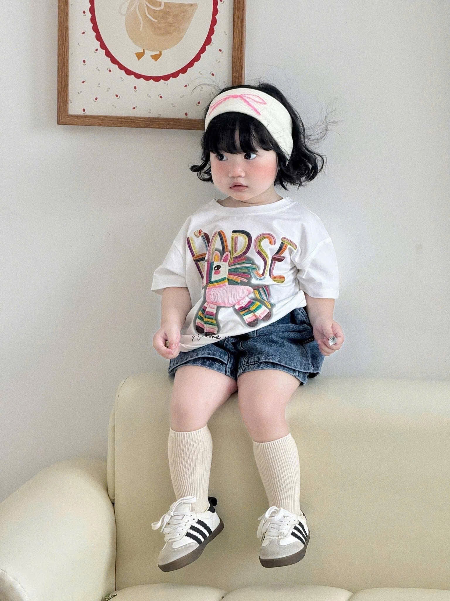 G959 - SET BÉ GÁI ÁO NGỰA HORSE QUẦN JEANS VÁY