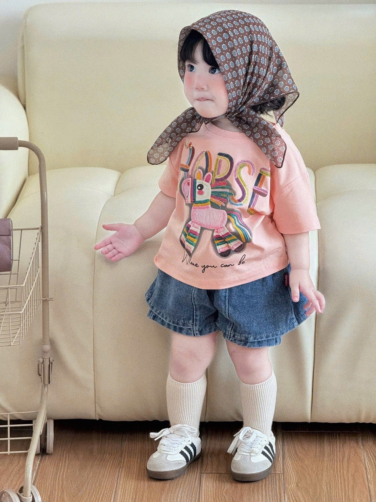 G959 - SET BÉ GÁI ÁO NGỰA HORSE QUẦN JEANS VÁY