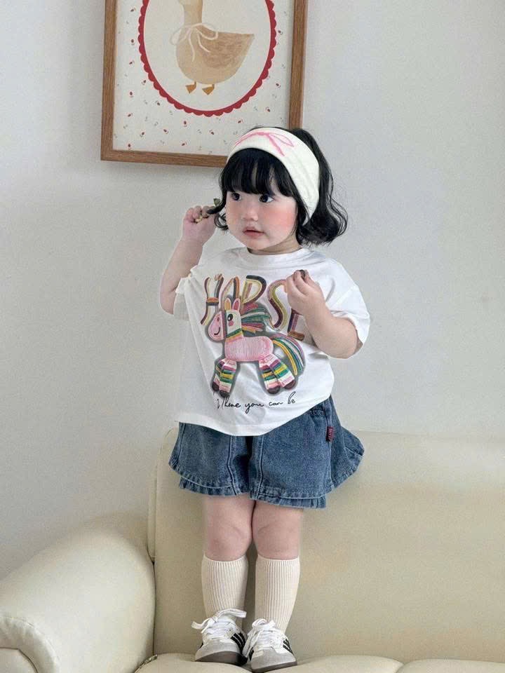 G959 - SET BÉ GÁI ÁO NGỰA HORSE QUẦN JEANS VÁY